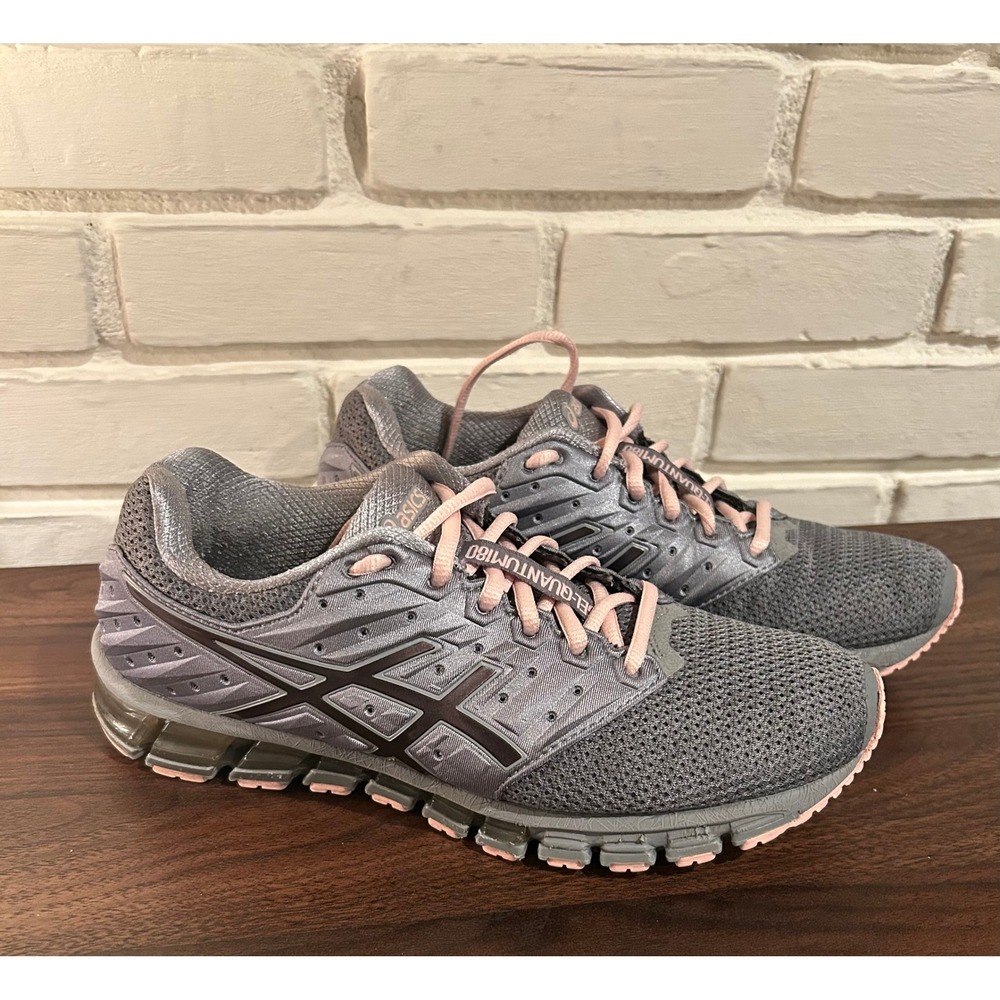 ASICS Gel-Quantum 180‎ Women's Running Shoes Grey Pink Size 7.5